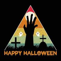 Happy Halloween T-shirt Design vector