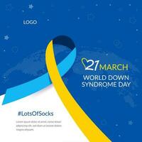 down syndrome day Template design vector