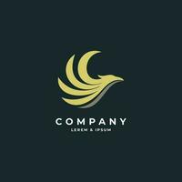 Eagle Simple Shape. Modern Logo Template vector