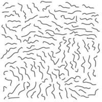 Abstract hand-drawn wavy shape on a white background in scribbles. Vector illustration for fantasy development