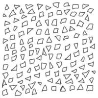 Hand drawn doodles, triangles. Freehand Abstract background in geometric style. Scribble. vector