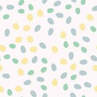 Polka dot seamless pattern. Cute Confetti. Abstractly arranged hand-drawn circles. Minimalistic Scandinavian style in pastel colors. Ideal for printing baby clothes, textiles, fabrics, wrapping paper vector