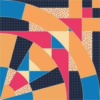 Abstract geometric background. Vector illustration, seamless mosaic pattern.