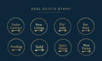 Real Estate Watermarks, Real Estate Badges, Realtor Logo, Sold Watermark, Just Listed Realtor Watermark, Open House Watermark free Vector