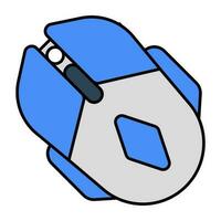 A flat design, icon of mouse vector