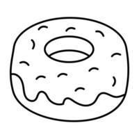 Trendy vector design of donut