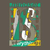 mindset is everything  lettering abstract graphic t shirt vector