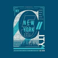 nuevo York ciudad superior cultura, gráfico, tipografía vector, t camisa diseño, ilustración, bueno para casual estilo vector