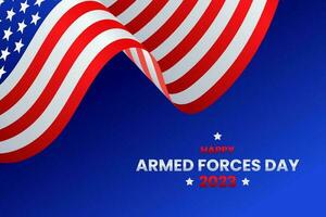 Armed forces day template poster design. Happy armed forces day 2023. vector