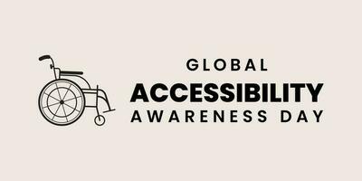 Global Accessibility Awareness Day Typographic Design on May 18, Template, Social Media Design, Vector Design, eps, icon, Typography, Design.