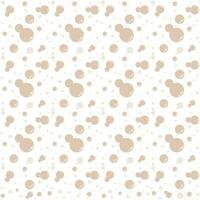 Budding yeast and yeast cell seamless patterned science background vector