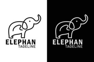 Elephant logo. Vector illustration, icon, logo design. simple design editable.