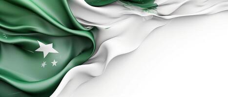 Banner for the independence or republic day of Nation. 3d brush stroke. . photo