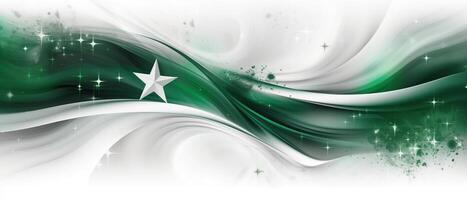 Banner for the independence or republic day of Nation. 3d brush stroke. . photo