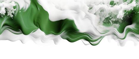 Banner for the independence or republic day of Nation. 3d brush stroke. . photo