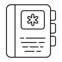 Modern design icon of contacts book vector
