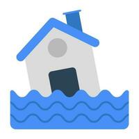 Flood icon in flat design isolated on white background vector