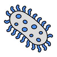 icono de diseño perfecto de bacterias vector