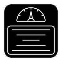 An icon design of weight scale vector