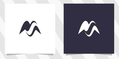 letter ms sm logo design vector