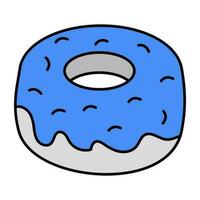 Trendy vector design of donut