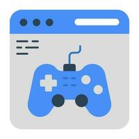 Modern design icon of video game website vector