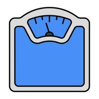 An icon design of weight scale vector