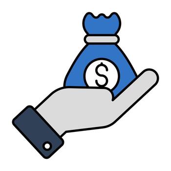 Modern design icon of donation vector
