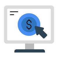 Unique design icon of ppc vector