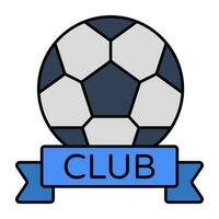 Modern design icon of football club badge vector