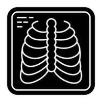 Unique design icon of ribs cage vector