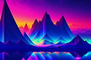 Luminous Landscapes The Neon Mountains. photo