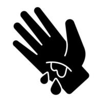 Perfect design icon of hand cut vector