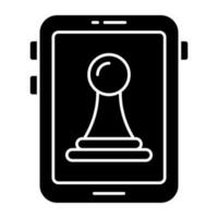 An icon design of mobile strategy vector