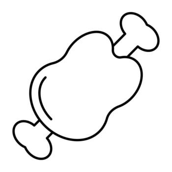 A perfect design icon of drumstick vector