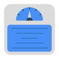 An icon design of weight scale vector