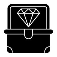 de moda diseño icono de diamante vector