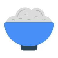 Food bowl icon in trendy design vector