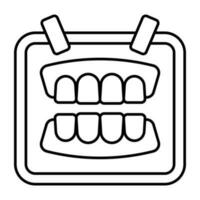 Trendy vector design of teeth gum