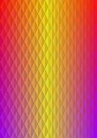 Rhombus geometric pattern with gradient red, pink, yellow. Abstract background design for publication, cover, banner, poster, web design, backdrop, wall. Vector illustration.
