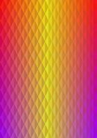 Rhombus geometric pattern with gradient red, pink, yellow. Abstract background design for publication, cover, banner, poster, web design, backdrop, wall. Vector illustration.