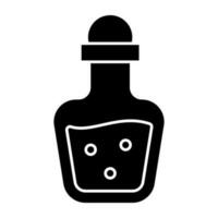 Trendy vector design of oil bottle