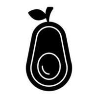 un hermosa diseño icono de aguacate Fruta vector