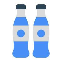 An icon design of milk bottles vector