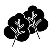 Editable design icon of parsley vector