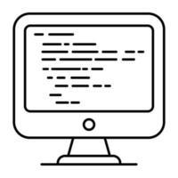 Unique design icon of source code vector