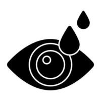 moderno diseño icono de ojo gotas vector