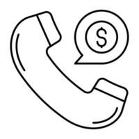 Perfect design icon of financial call vector