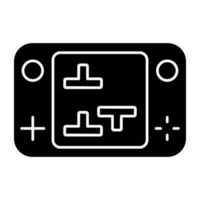 A solid design, icon of mobile game vector