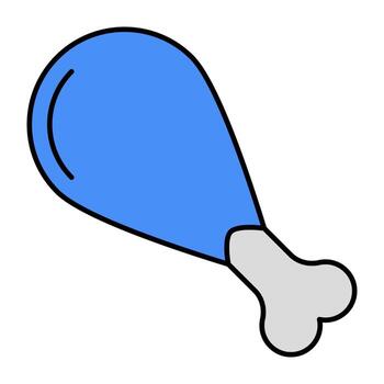 A perfect design icon of drumstick vector